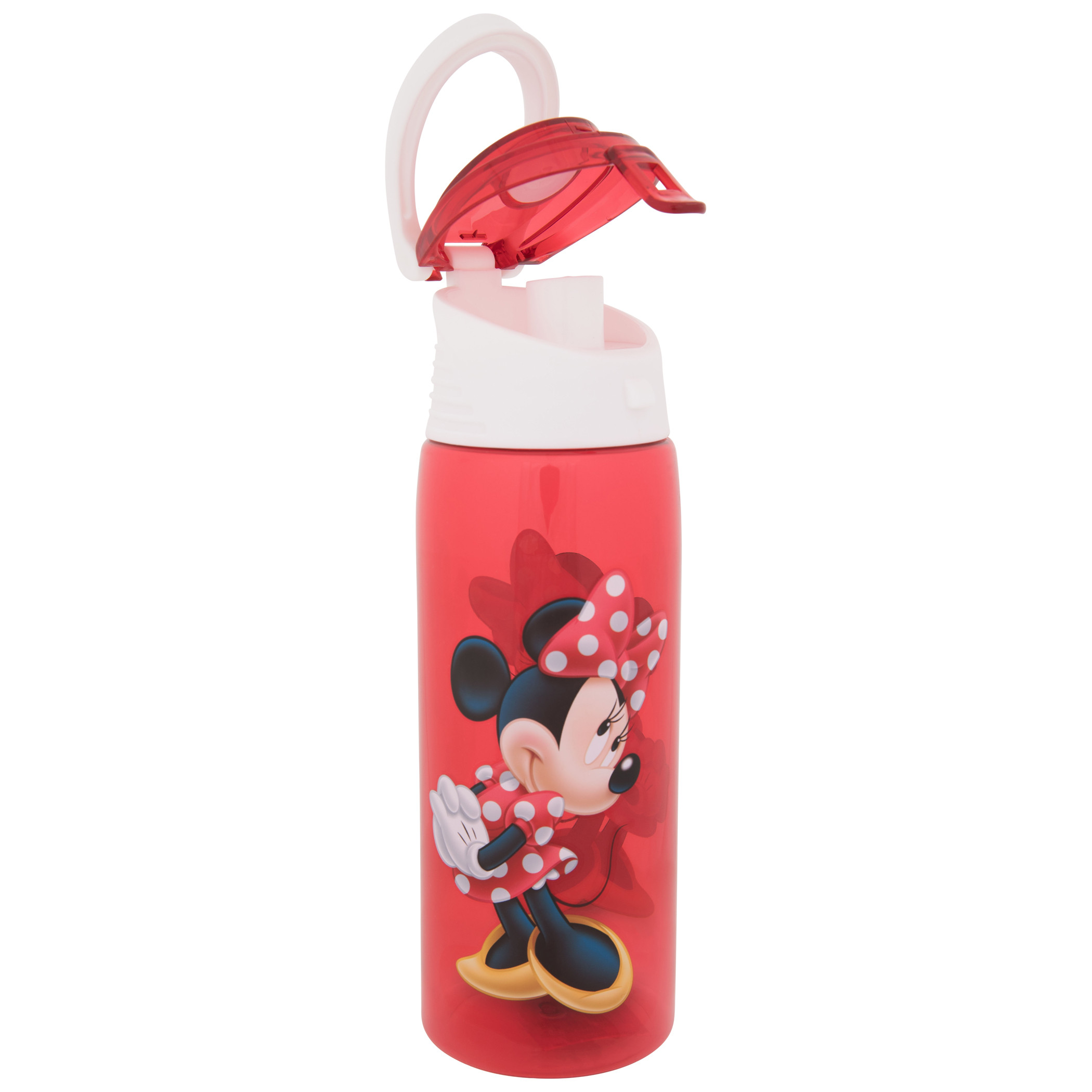 Minnie Mouse Cute Polka Dots Flip-Top Water Bottle